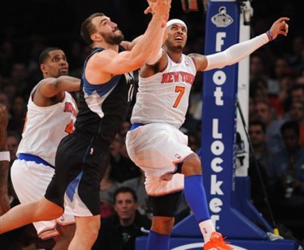 [Video] Melo’s 19 4th Quarter Points Steals Game from Wolves&nbsp;94-91