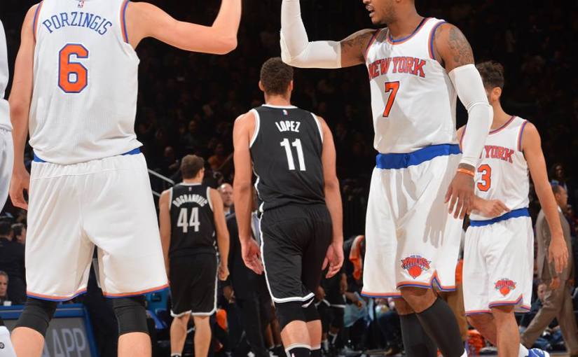 [Video] Melo and Porzingis Pound Nets in 108-91&nbsp;Victory