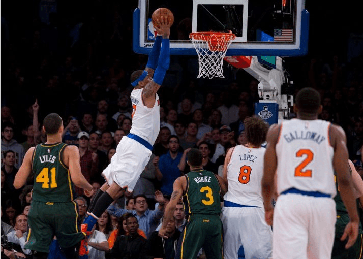 [Video] Melo’s 30 pts, 9 asts Lead Knicks to OT Win Over&nbsp;Jazz