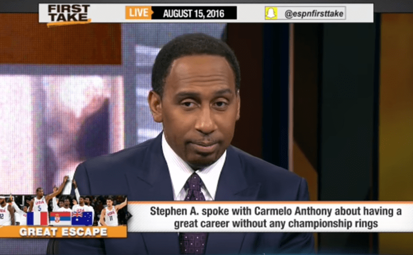Stephen A. Smith Apologizes to Carmelo Anthony Over “No Rings”&nbsp;Criticism