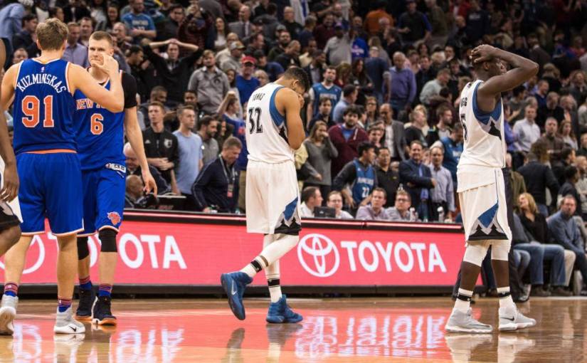 Karl Anthony Towns Drops 45 Points, But Melo Nails Game-Winner in 106-104&nbsp;Win