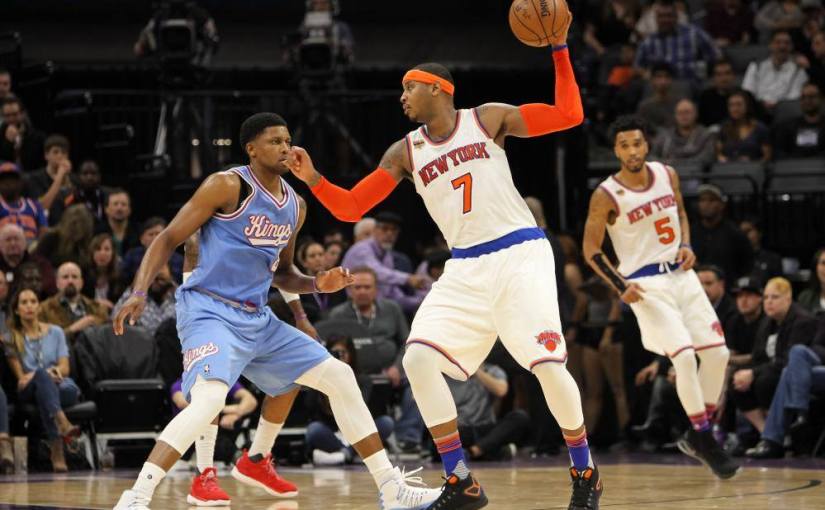 Melo’s 33 Points Leads Knicks Past Kings&nbsp;103-100